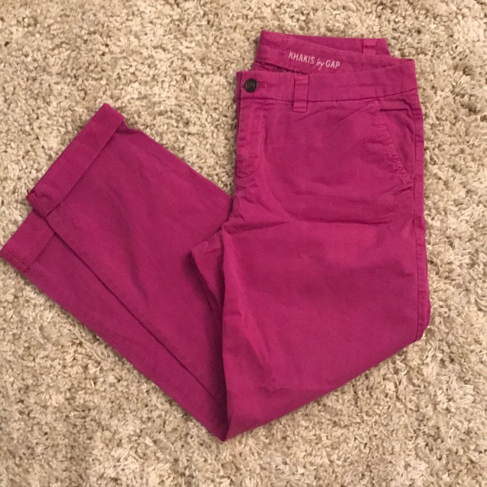 Hot Pink Khakis by Gap